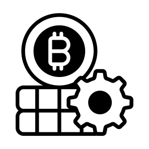 Management, Bitcoin, Crypto, Cryptocurrency, Blockchain icon