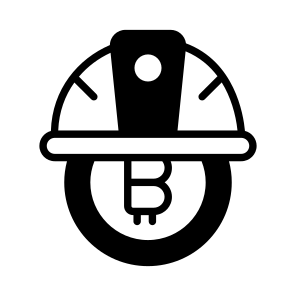Mining, Hat, Cap, Bitcoin, Crypto icon