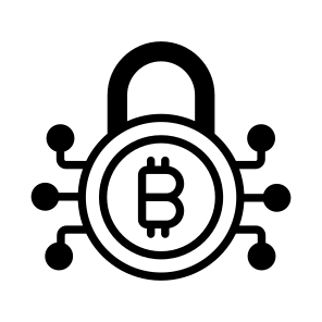 Security, Protection, Bitcoin, Crypto, Cryptocurrency icon
