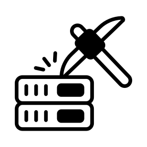 Server, Mining, Storage, Extraction, Datacenter icon