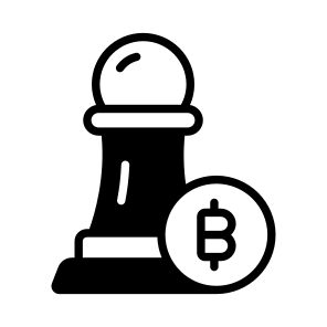 Strategy, Scheme, Approach, Bitcoin, Crypto icon