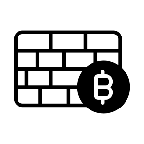 Wall, Bitcoin, Crypto, Cryptocurrency, Blockchain icon