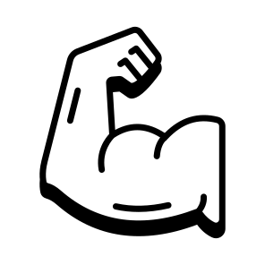Muscle, Biceps, Triceps, Flex, Strength icon