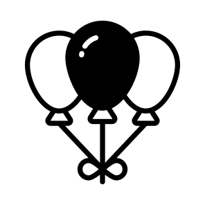 Balloons, Decoration, Ornament, Festival, Bunch icon