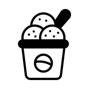 Cream, Gelato, Sundae, Dessert, Sweet icon