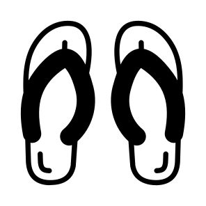 Flops, Slippers, Shoes, Sandals, Footwear icon