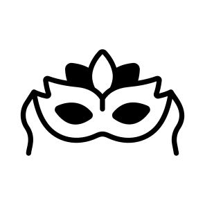 Masquerade, Mask, Disguise, Prop, Carnival icon