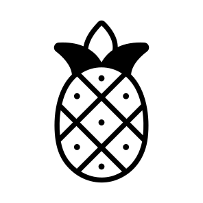 Pineapple, Ananas, Fruit, Food, Edible icon