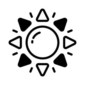 Sun, Solar, Sunshine, Sunlight, Nature icon