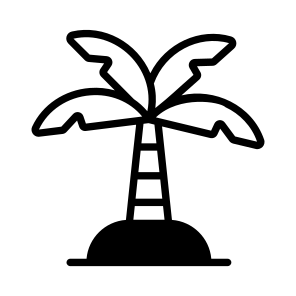 Tree, Beach, Island, Nature, Tropical icon