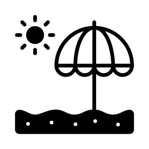 Umbrella, Sunshade, Parasol, Shade, Canopy icon