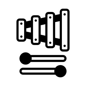 Xylophone, Instrument, Musical, Percussion, Melody icon