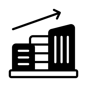 Building, Property, City, Architecture, Growth icon