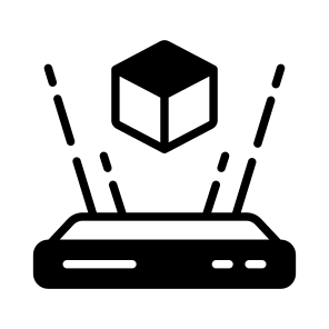 D, Modelling, Cube, Hologram, Simulation icon