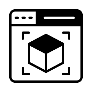 D, Modelling, Model, Cube, Rendering icon