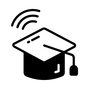 Education, Mortarboard, Qualification, Hat, Cap icon