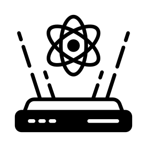Hologram, Atom, Particles, Projection, Display icon