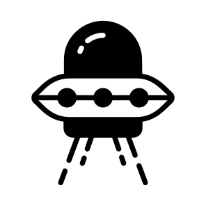 Ufo, Saucer, Spacecraft, Spaceship, Travel icon
