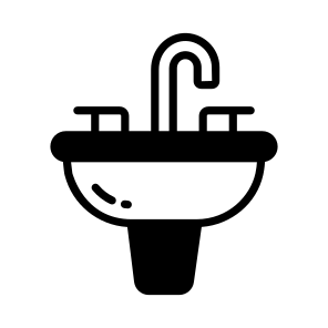 Basin, Sink, Washbowl, Bathroom, Lavatory icon