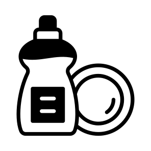 Dish, Soap, Bottle, Plate, Dishwashing,,, icon
