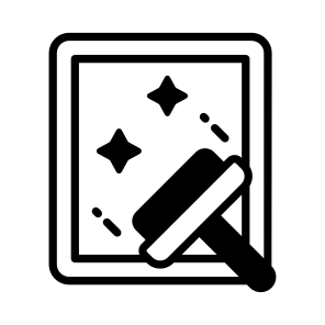 Glass, Wiper, Mirror, Accessory, Housekeeping icon