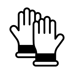 Gloves, Mitts, Mittens, Handwear, Housekeeping icon