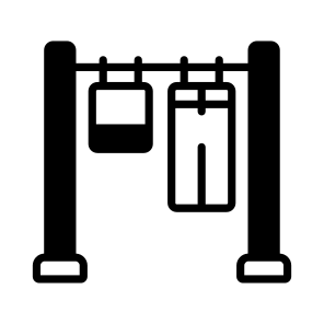 Hanging, Drying, Clothes, Garments, Housekeeping icon