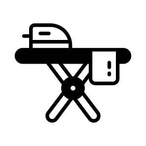 Iron, Board, Stand, Press, Housekeeping icon