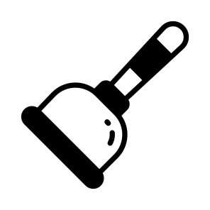 Plunger, Sucker, Toilet, Lavatory, Housekeeping icon