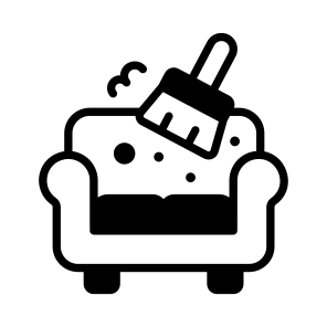 Sofa, Couch, Seat, Furniture, Brush icon