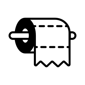 Tissue, Roll, Paper, Lavatory, Cleanliness icon