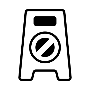Wet, Floor, Sign, Board, Housekeeping icon