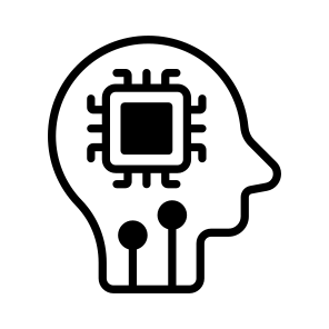 Ai, Artificial, Intelligence, Brain, Microprocessor icon