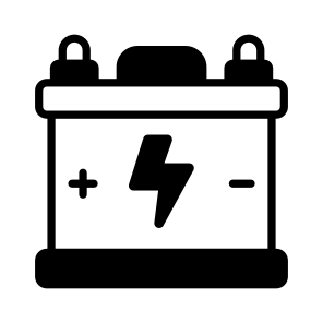 Battery, Rechargeable, Electric, Energy, Power icon