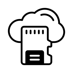 Cloud, Storage, Data, Sd, Card icon