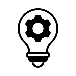 Creative, Technology, Innovation, Lightbulb, Machine icon