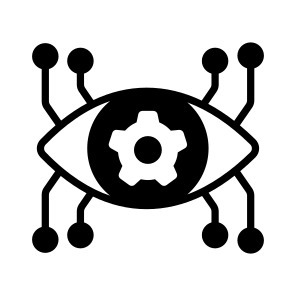 Cybernetics, Cyber, Eye, Artificial, Intelligence icon
