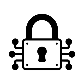 Cybersecurity, Padlock, Security, Protection, Artificial Intelligence icon