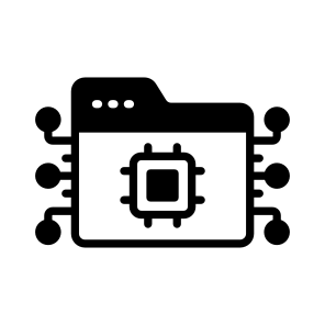 Document, Management, Artificial, Intelligence, Ai icon