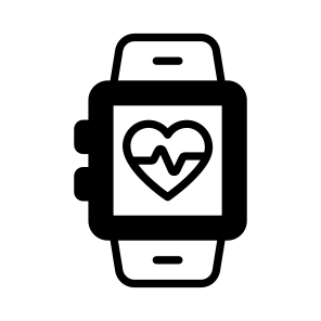 Health, Tracker, Monitoring, Smartwatch, Heart icon