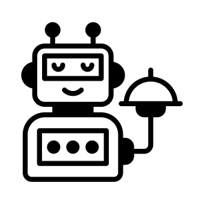 Robot, Waiter, Artificial, Intelligence, Assistance icon