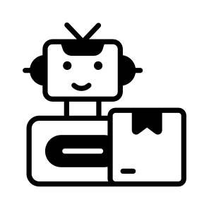 Robotic, Delivery, Autonomous, Logistics, Shipping icon