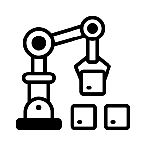 Robotic, Manufacturing, Automation, Automated, Production icon