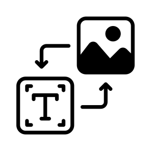 Text To Image, Artificial, Intelligence, Chat Bot, Technology icon