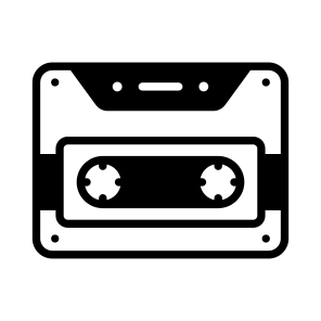 Cassette, Tape, Audio, Analog, Media icon
