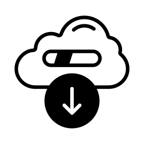 Data, Cloud, Downloading, File, Sync icon