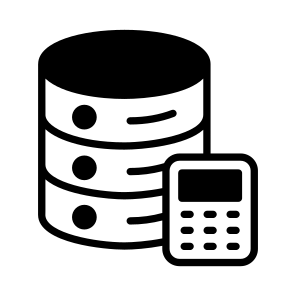 Data, Database, Db, Accounting, Calculator icon