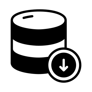 Data, Database, Db, Export, Download icon