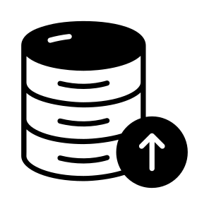Data, Database, Db, Upload, Send icon
