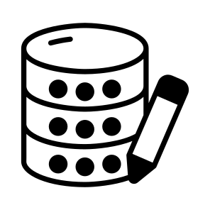 Data, Db, Edit, Change, Database icon